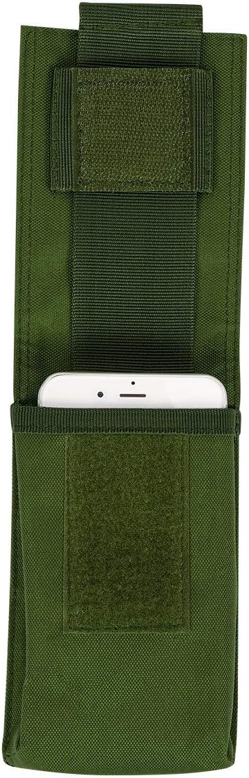 IronSeals Tactical Molle Phone Pouch Holster Waist Belt Pouch with Pull Tab for iPhone 16 Pro Max/16 Pro/16/15 Pro Max/14 Pro Max/ 13 Pro Max/ 12 Pro Max/ 11 Pro Max