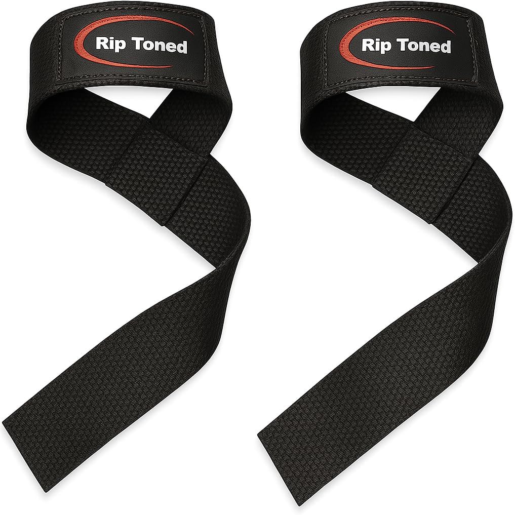 Rip Toned Performance Wrist Straps For Weightlifting - 23" Weight Lifting Straps for Men, Women (Padded) - Cotton Gym Wrist Wraps for Deadlift, Strength Training, Powerlifting, Bodybuilding