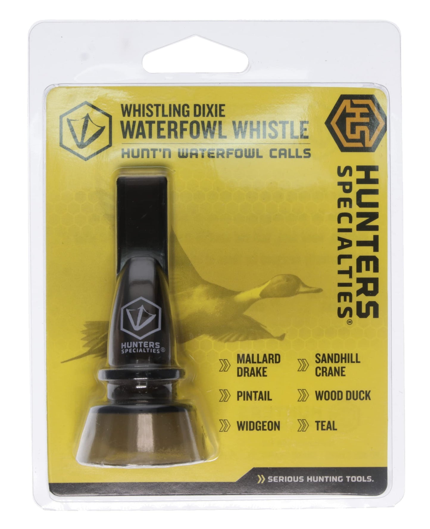 Hunters Specialties Duck Whistling Dixie Waterfowl Whistle 6-in-1 Game Call - Vocalizations of Mallard Drake, Pintail, Widgeon, Wood Duck, Teal, & Sandhill Crane