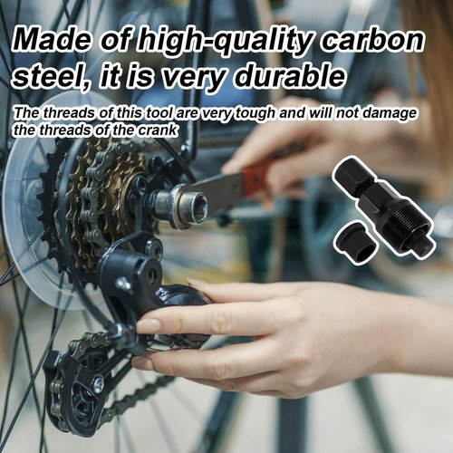 Gosknor 2 Sets Bicycle Crank Puller, Crank Arm Puller Bike Crankset Crank Removal Tool Crank Remover for Bicycle Repair & Maintenance (Black)