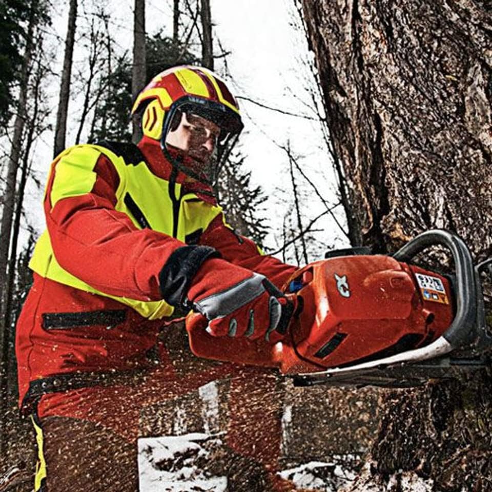 Protos Integral Arborist Helmet - Lightweight Safety Gear in Blue & Neon Yellow