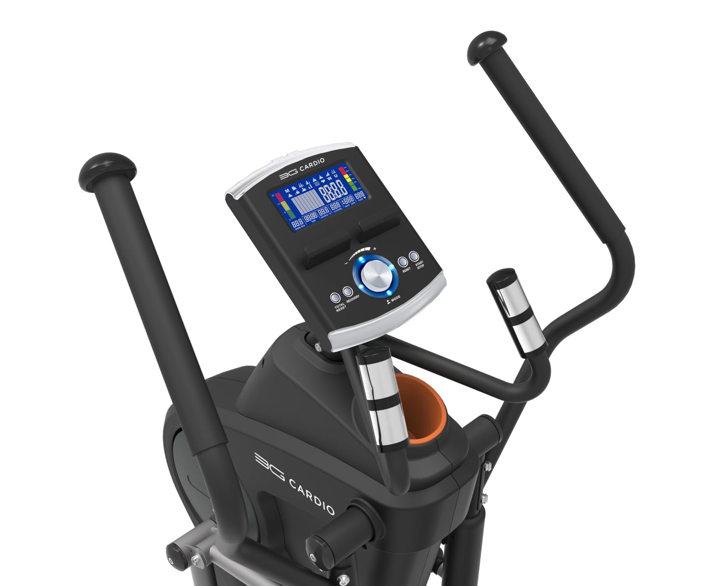 3G Cardio Elite EM X Elliptical Trainer Machine with 18”- 23” Adjustable Stride, Small Space Saving 49.2” Footprint, FreeSync™ FTMS Smart HD Connectivity, 350LB Max Weight, 5 Year Parts Warranty.