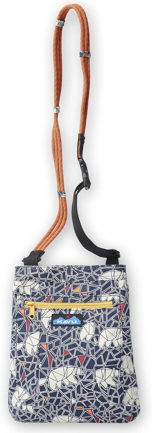 KAVU Keepalong Semi Padded Sling Canvas Rope Crossbody Bag