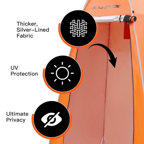 Pop Up Privacy Shower Tent Portable Tent Changing Room Camping Toilet Dressing Roomwith Window for Camping Beach Hiking Fishing with Carry Bag