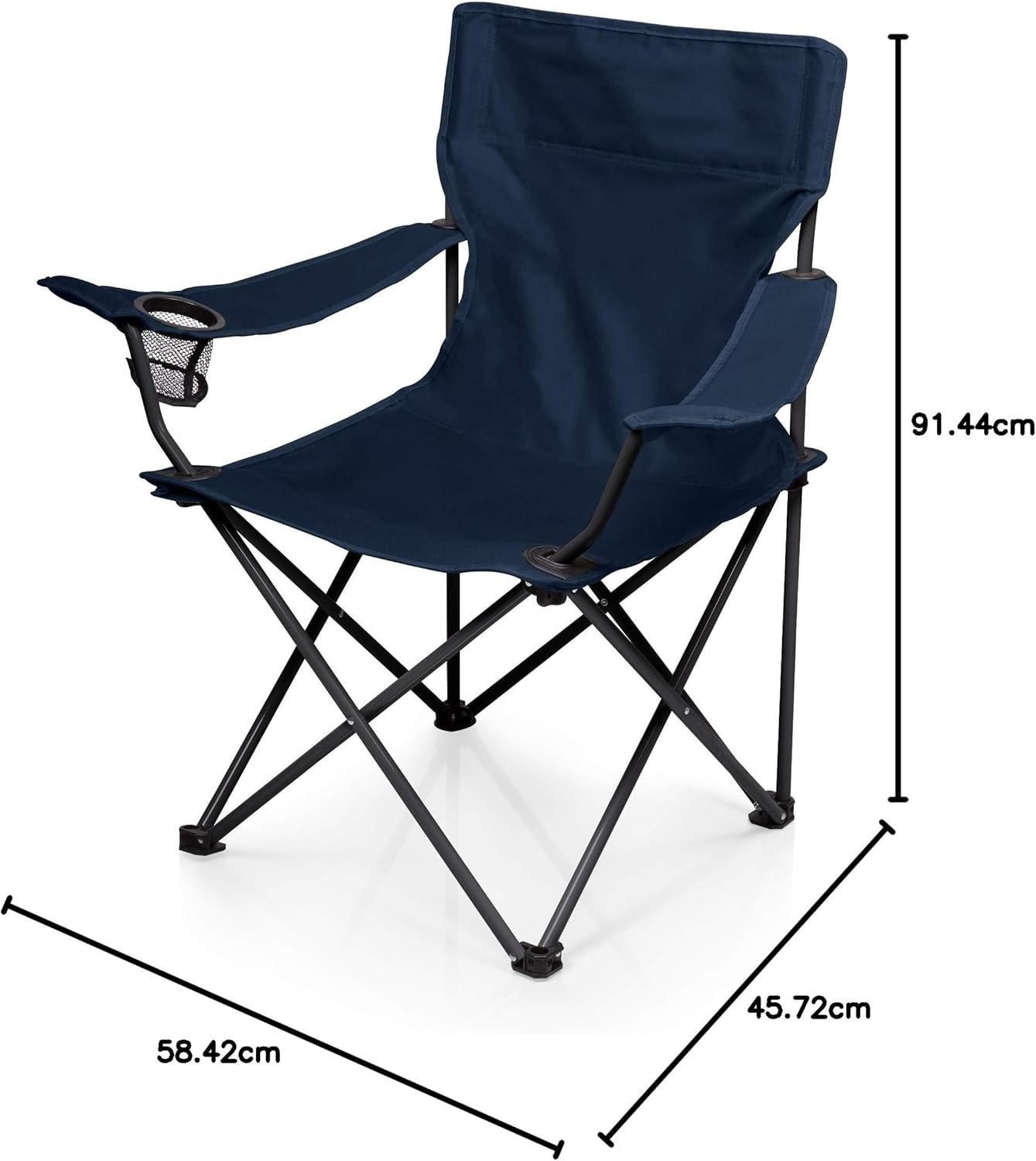 Picnic TIME PTZ Camp Chair, Picnic Chair, Beach Chair with Carrying Bag