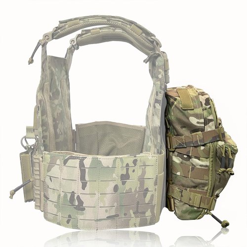 Tactical MOLLE Hydration Pack for 2L Hydration Water Bladder 500D Lightweight Nylon Hydration Pack for Hiking Running Biking and Climbing