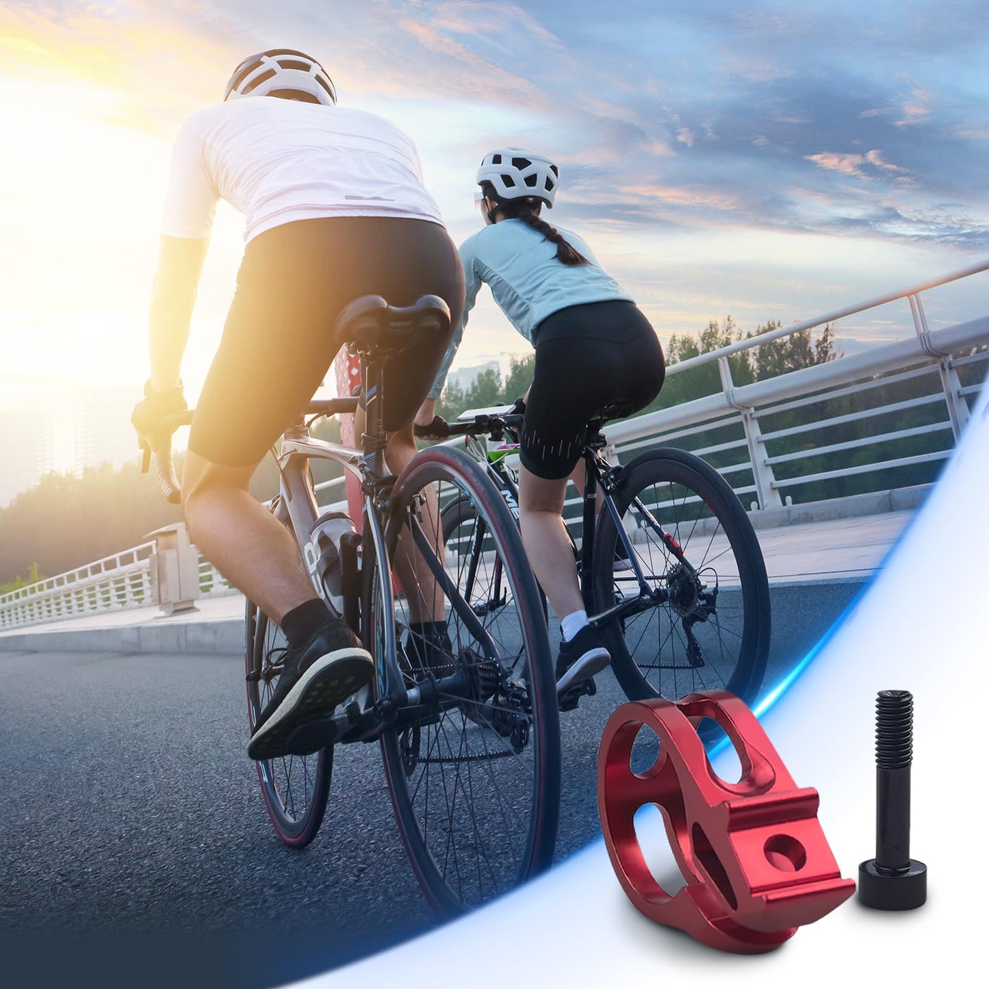 2Pcs Bicycle Shifters Clamp, 22.2mm Aluminum Alloy Bike Trigger Clamp with Screw, Mountain Bike Shifters Clamp Compatible with X7 X9 X0 XX XO1 XX1