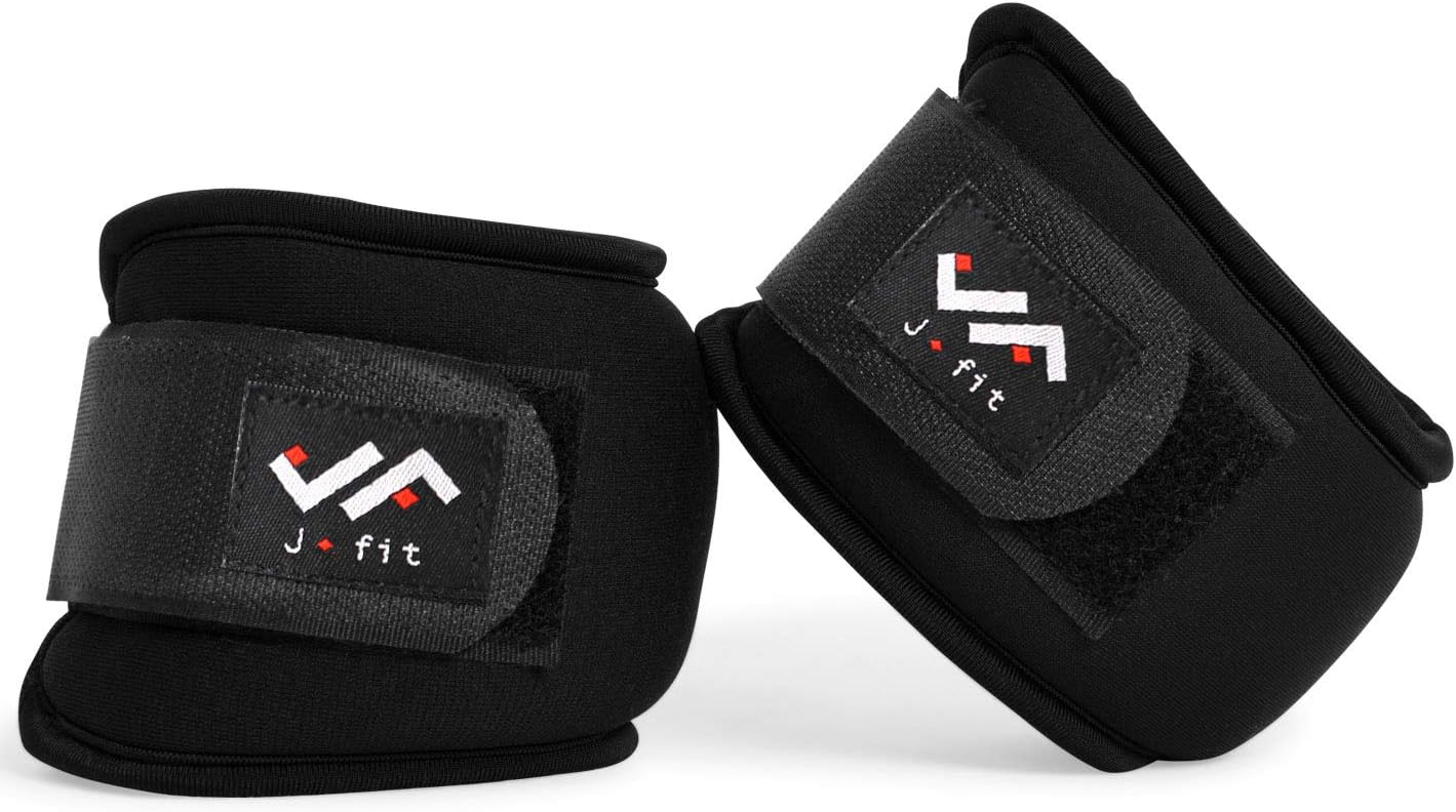JFIT Wrist Weight Pair – Set of 2, Wrist Straps for Fitness, Walking, Workout – Multiple Size and Weight Options – Comfortable, Breathable, Moisture Absorbent Weight Straps for Men and Women