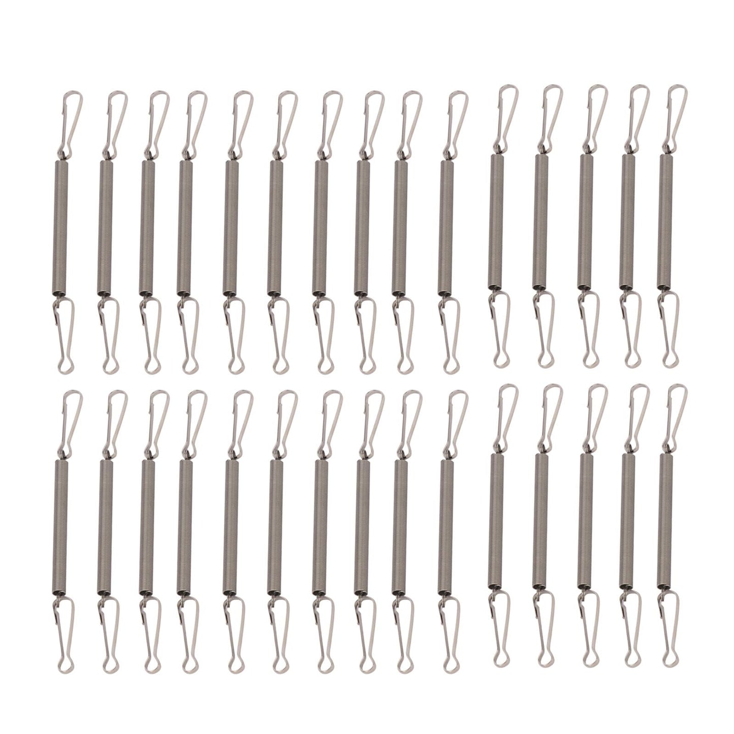 FGDTREE Cage WateringBottle Stand Spring Fastening Clip Set of 10/20/30pcs Water Bottle Clip On Stand for GuineaPigs Water Drinking Bottle Spring Fastening