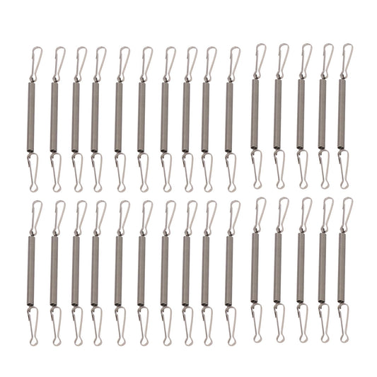 FGDTREE Cage WateringBottle Stand Spring Fastening Clip Set of 10/20/30pcs Water Bottle Clip On Stand for GuineaPigs Water Drinking Bottle Spring Fastening