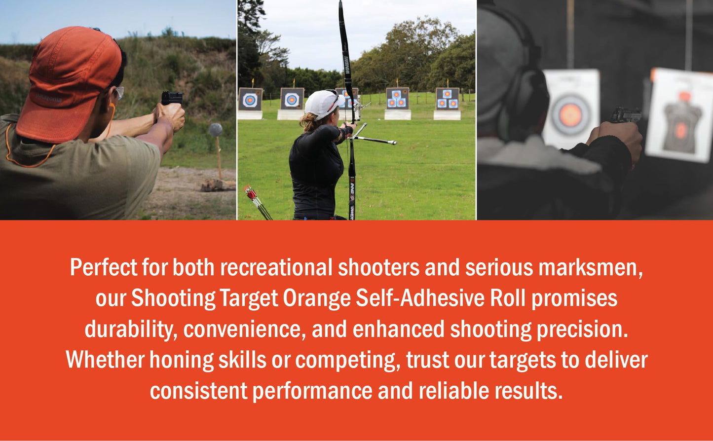 3”inch Fluorescent Orange Adhesive Shooting Target 250 PCs Roll