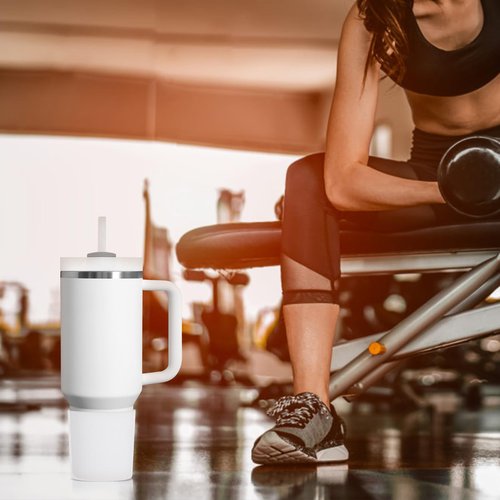 Linkidea Water Bottle Boot Compatible with Stanley Quencher H2.0 20oz/30oz/40oz, IceFlow Flip 20oz/30oz, Silicone Waterbottle Bottom Sleeve Cover Protector, Bottle Bumper (White / 2 Pack)