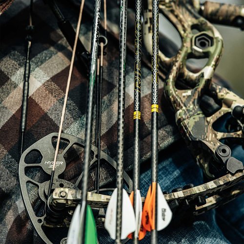 Victory Archery RIP TKO 0.204" Small Diameter Hunting Arrow (Spine: 300, 6 Pack Fletched, Straightness ± 0.001 - Elite - Yellow)