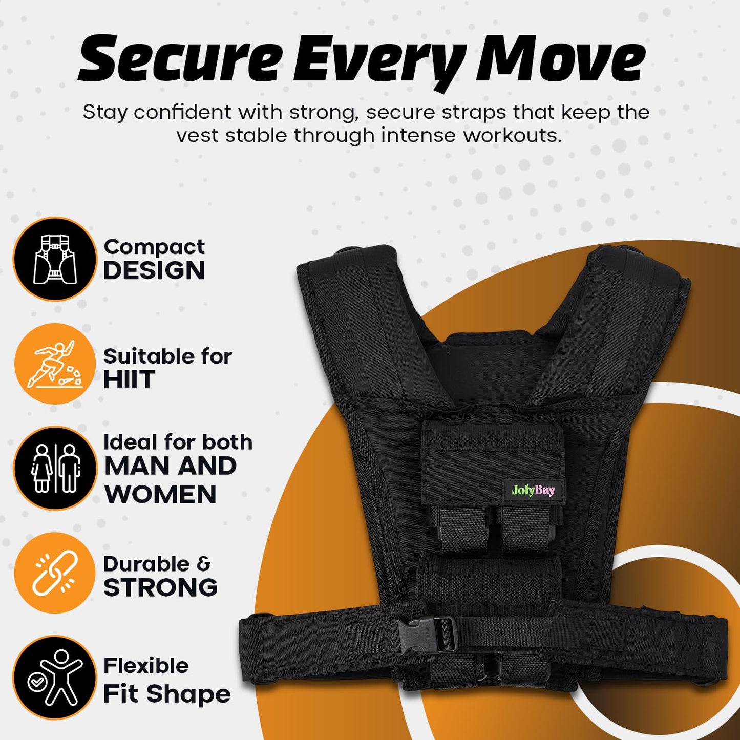 Adjustable Weighted Vest for Men & Women – 20 lbs Compact Fitness Vest with Durable Oxford Cloth, Ideal for Running, Cardio, CrossFit, Gym, Core Balance, Posture Support, and Strength Training