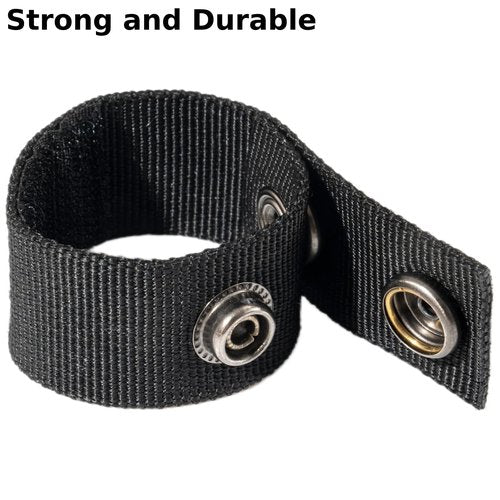 VEPKOIT 4 Pcs Belt Keepers for Duty Belt, Nylon Duty Belt Keepers with Double Snaps for 2"/2.25" Wide Belt, Tactical Belt Loop Keeper for Police Duty Belt Law Enforcement Accessories Tactical Gear (4)