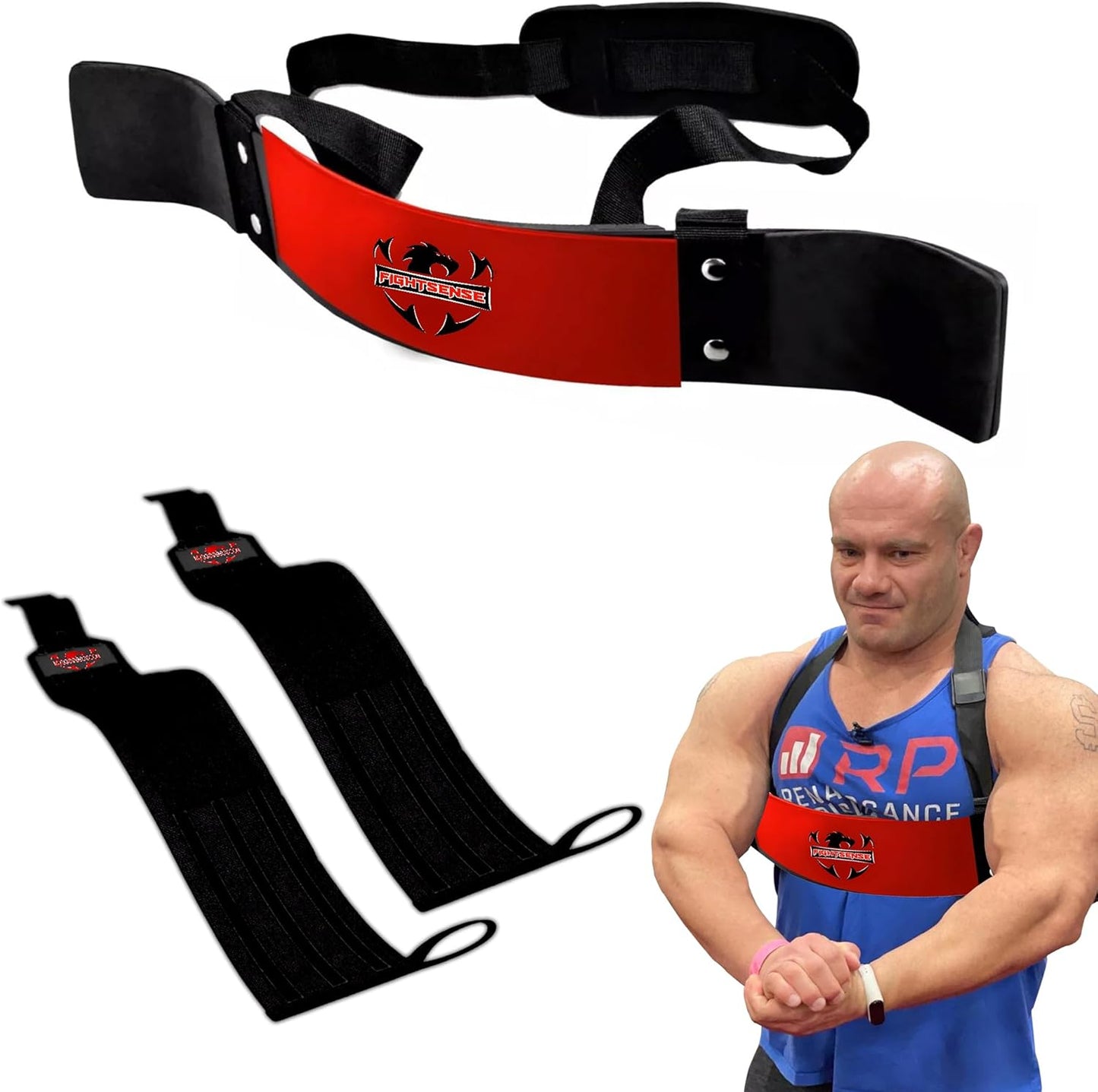 FIGHTSENSE Arm Blaster Biceps Curl Triceps Muscle Isolator Bomber Fitness Gym Workout Training Support