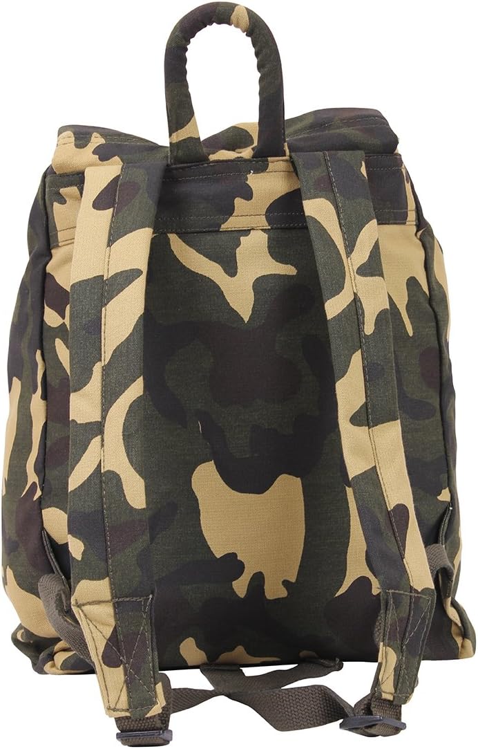 Rothco Canvas Daypack – Heavy-Duty Cotton Canvas Backpack for Hiking, Camping, Traveling, and Daily Use – 34L Capacity