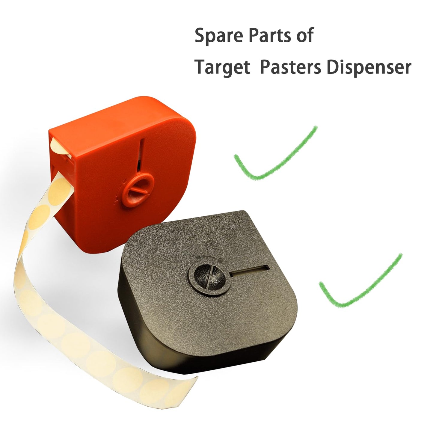 4000 Pieces/2 Rolls Square Target Pasters for Shooting Practice - Self-Adhesive Stickers for Range Cardboard Targets - Perfect for USPSA, IPSC, IDPA Sports