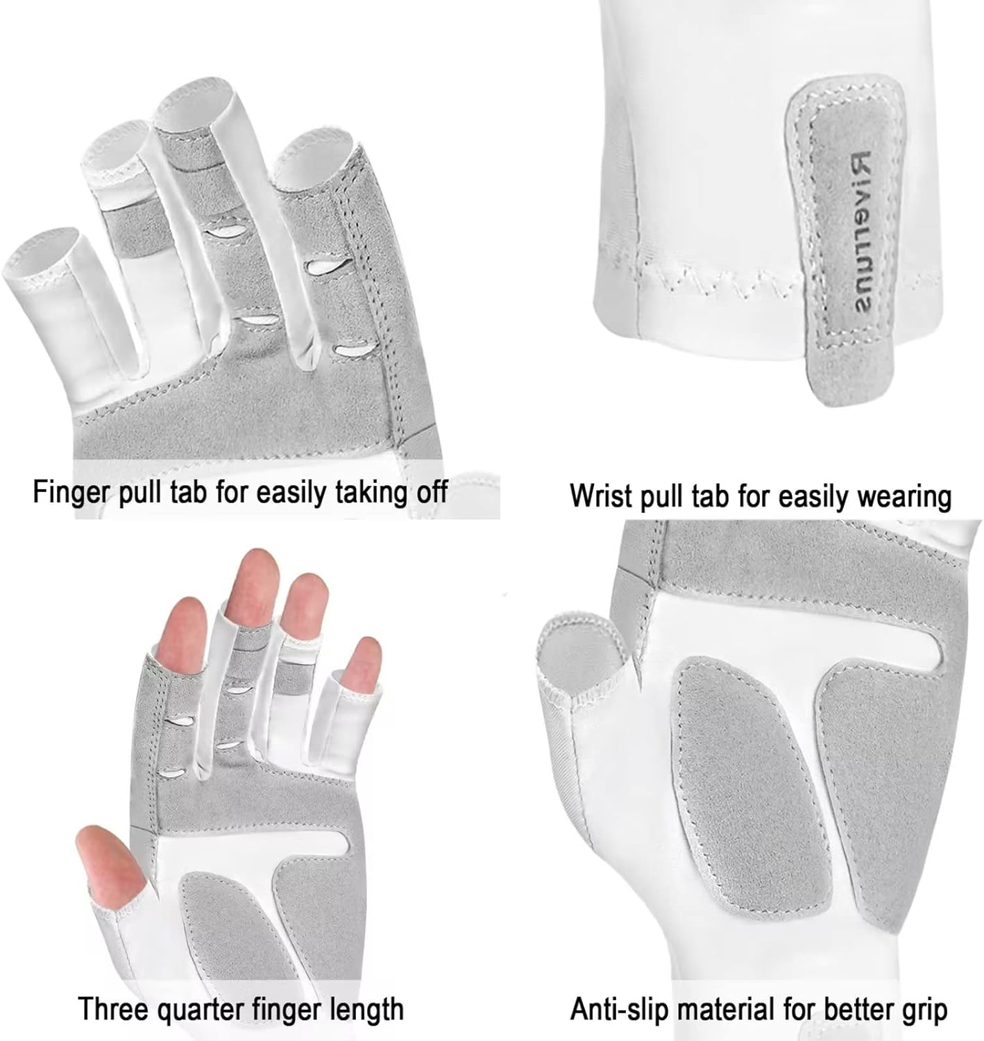UPF 50+ Fishing Gloves | UV Protection for Men & Women | Outdoor Activities
