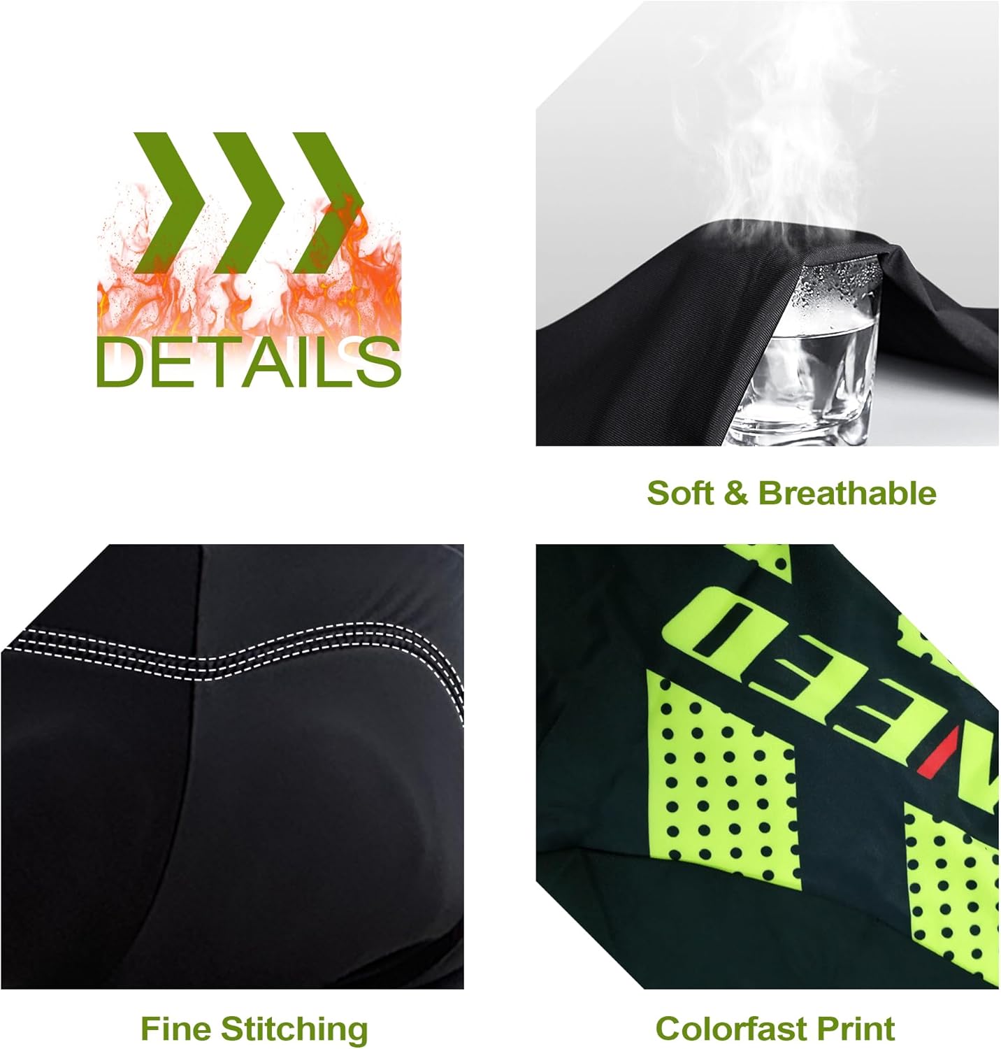 sponeed Men's Bicycle Pants 4D Padded Road Cycling Tights Leggings Outdoor Cyclist Riding Bike Wear