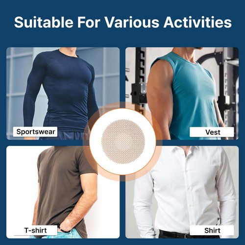 Beejong NipGuard Nipple Covers for Men – Sweatproof, Chafe-Free Protection with Non-Adhesive Center, EWG-Certified Materials