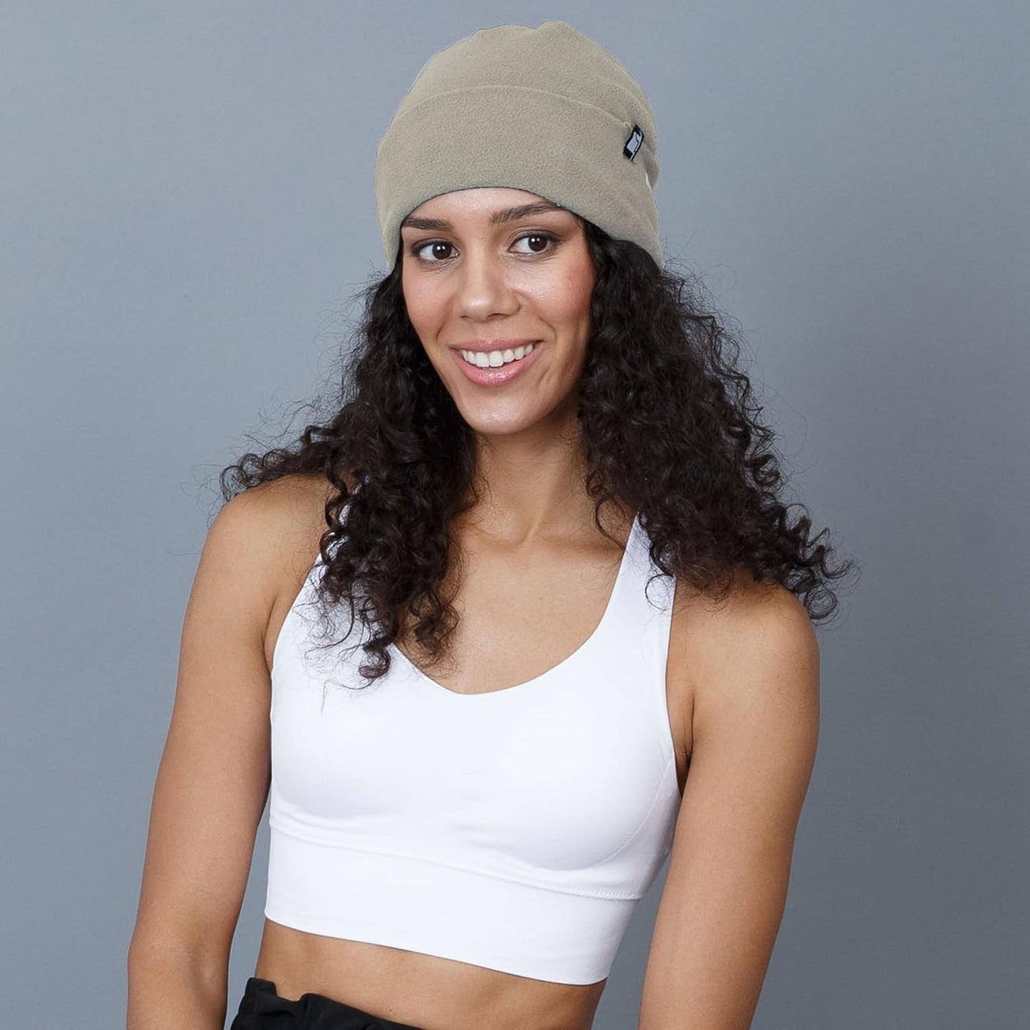 The Hat Depot Fleece Winter Functional Beanie Hat Cold Weather-Reflective Safety for Everyone Performance Stretch