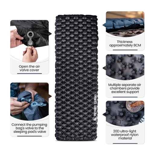 OneTigris Obsidian UL Sleeping Pad and COSMITTO Tent
