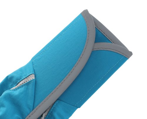 Connectyle Foldable Mesh Sports Cap with Reflective Stripe Breathable Sun Runner Cap (Lake Blue)