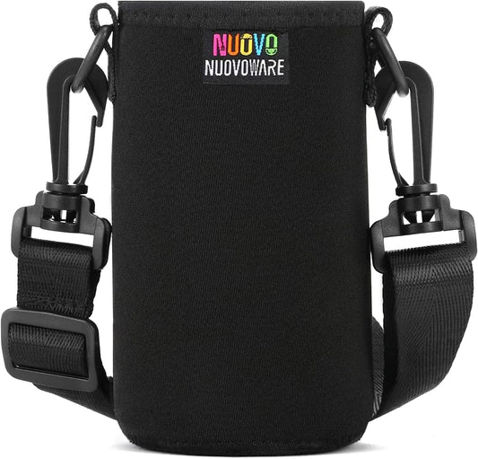 Nuovoware Water Bottle Carrier Bag, Premium Neoprene Portable Insulated Water bottle Sling Holder Bag 1000ML with Adjustable Shoulder Strap for Men Women Hiking, Sling Bottle Bag Case