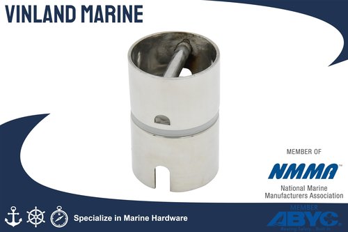 Vinland Marine 304 Stainless Steel Drop-in Boat Rod Holder Swivel Insert, Pack of 1, 2, 4, for deep sea Fishing rods, Offshore Fishing Rod, Pontoon Boat Rod Holder, Boat Rod Holders (Pack of 2)