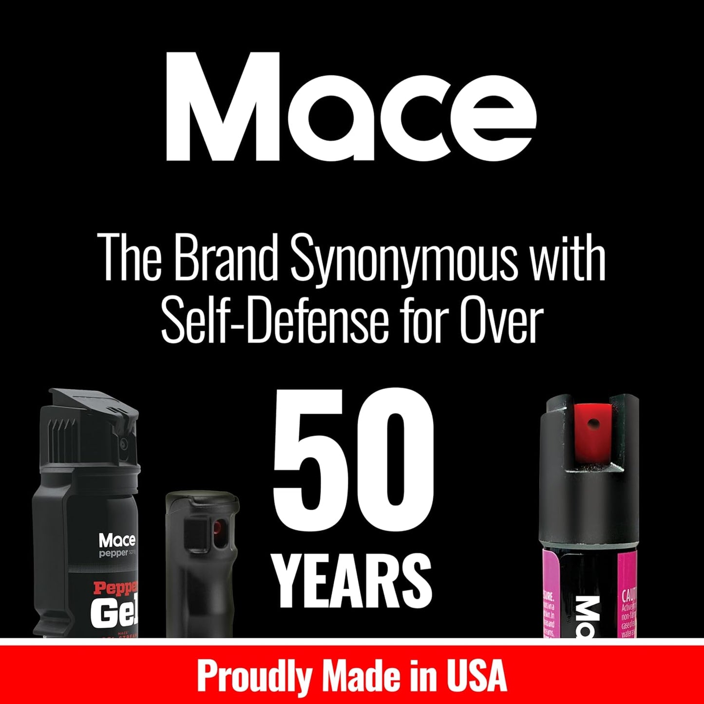 Mace Pepper Spray - Twist Lock & Hardcase Model, Max Strength 10% OC Formula, Long Lasting UV Dye, Self Defense Pepper Spray for Women & Men