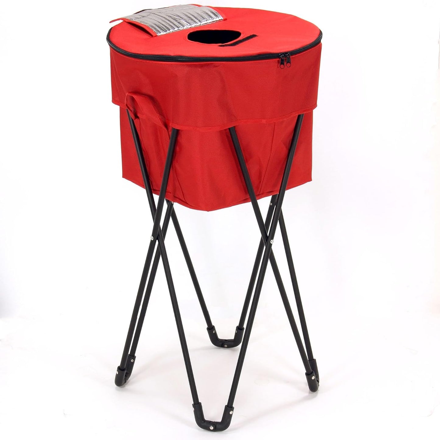 Thermal Standing Cooler with Travel Bag - Heavy-Duty Polyester Household Essential