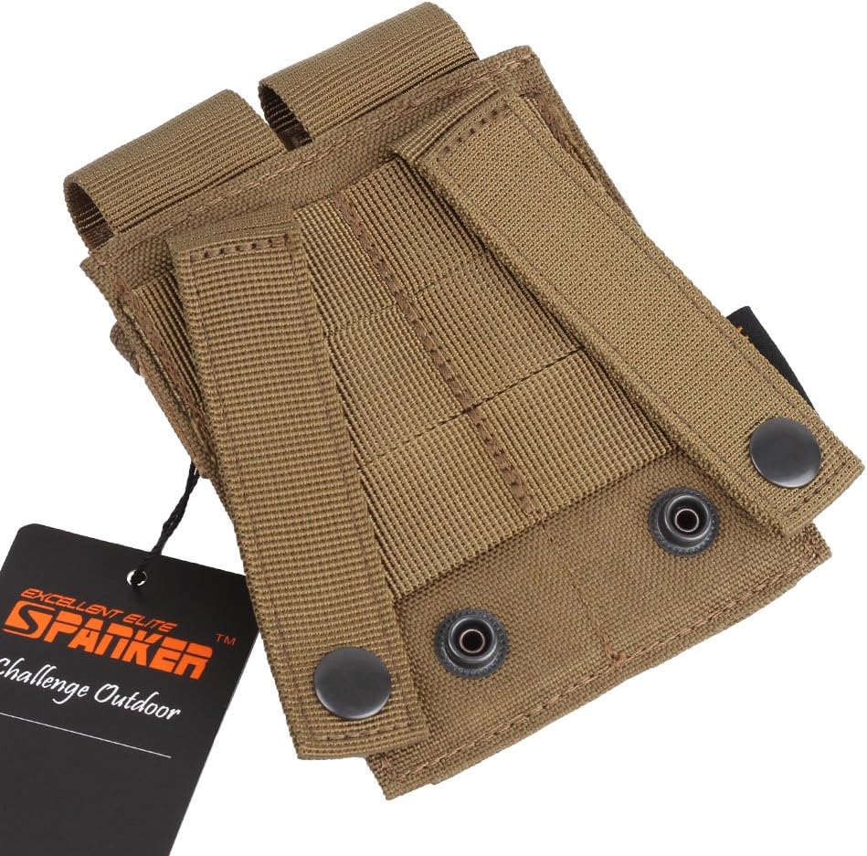 EXCELLENT ELITE SPANKER Molle Single/Double Pistol Mag Pouch Tactical Magazine Pouch Tool Organizer Holder