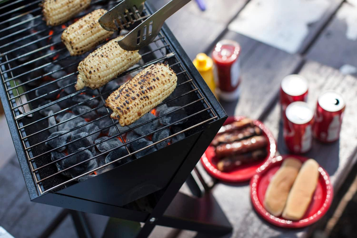 PICNIC TIME NCAA South Carolina Gamecocks X-Grill Portable Grill - Camping Grill - Small Charcoal Grill for Tailgating