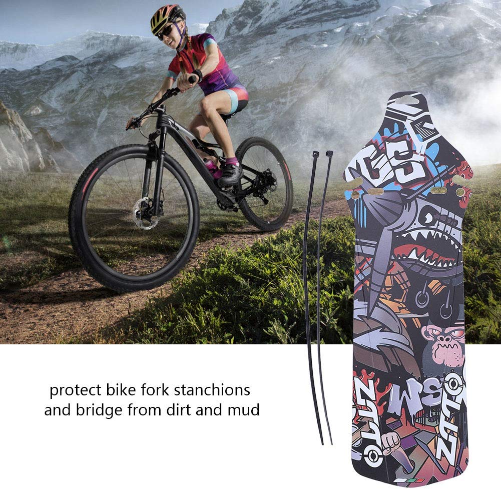 Qiilu Bicycle Saddle Mudguard, Road Mountain Bike Bicycle Rear Wheel Tire Mudguards Mud Guard Accessory