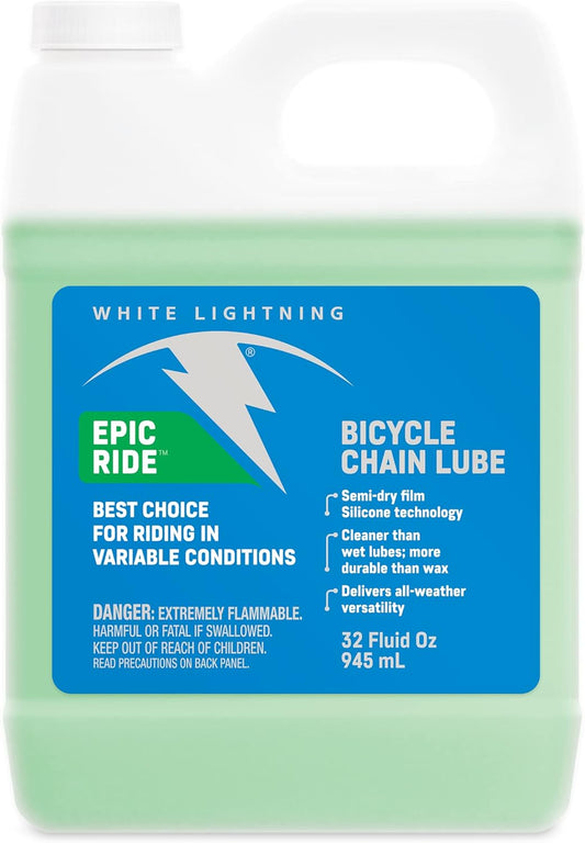 White Lightning Epic Ride All Conditions Light Bicycle Chain Lube Collection