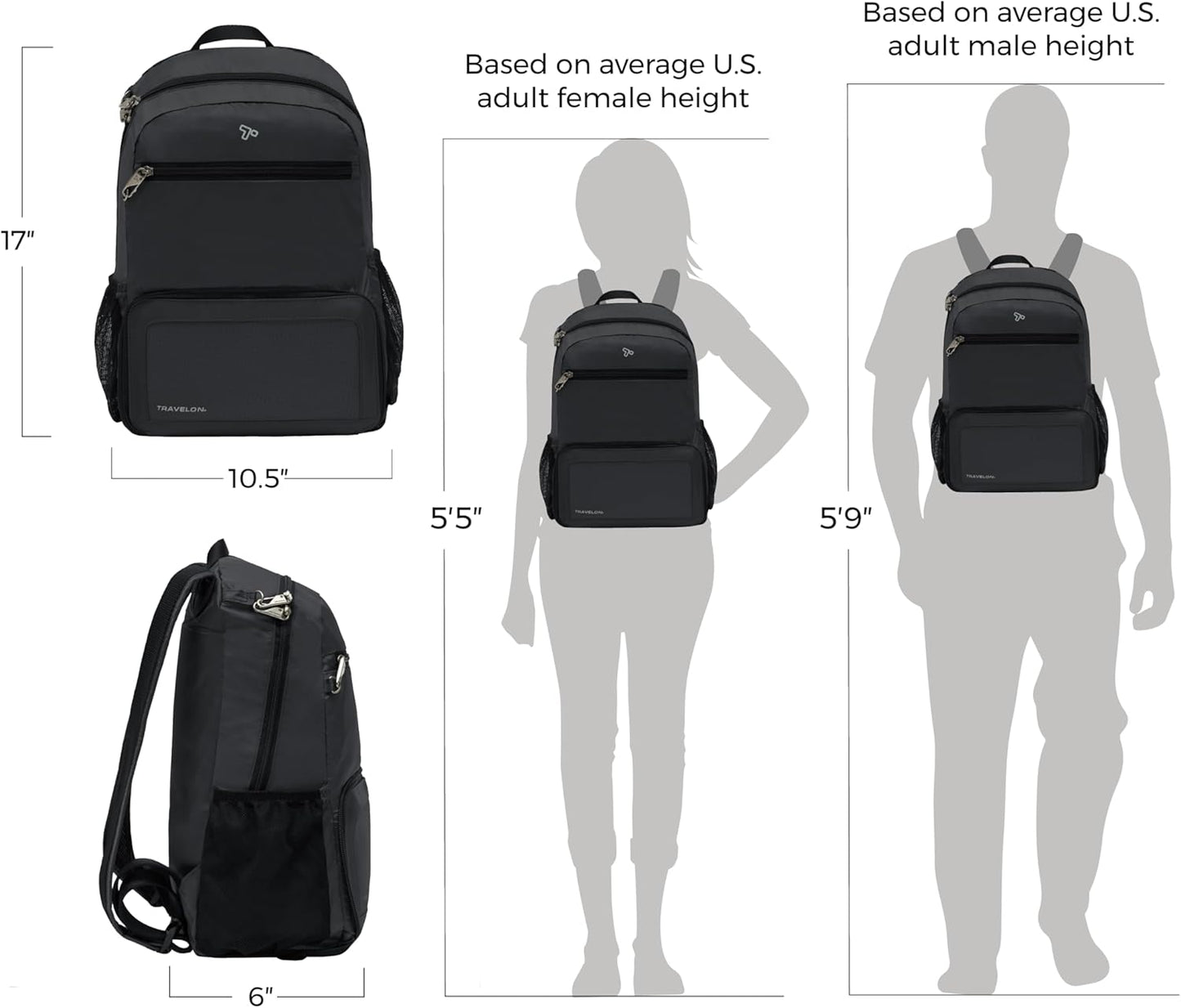 Travelon Anti-Theft Active Packable Backpack
