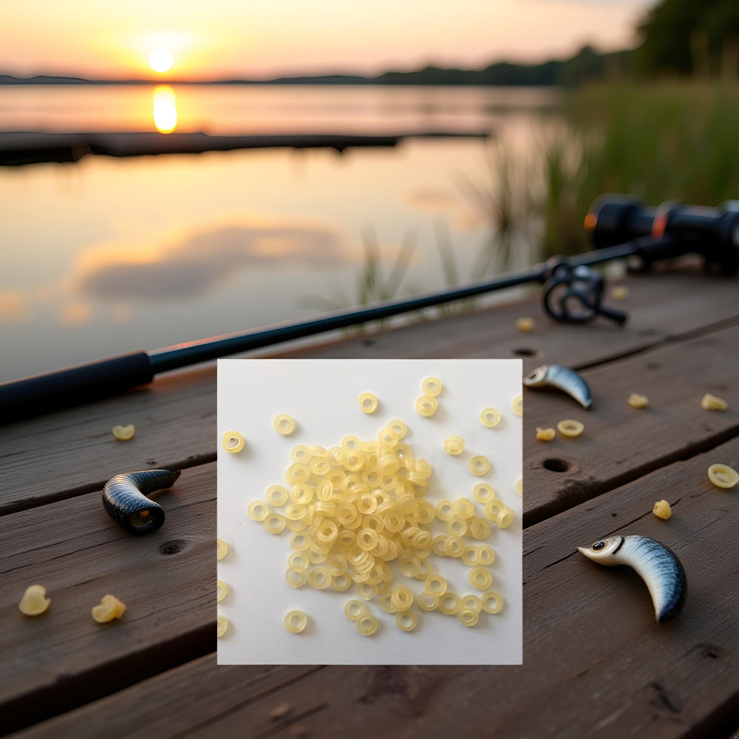 70Pcs Pellet Bands,Micro Pellet Bait Bands Match Coarse Fishing Terminal Tackle 2mm Rubber for Fishing Carp Hair Rigs and Hooks Convenient to Carry,Lures Attractants,Hunting and Fishing,Bait Rigs