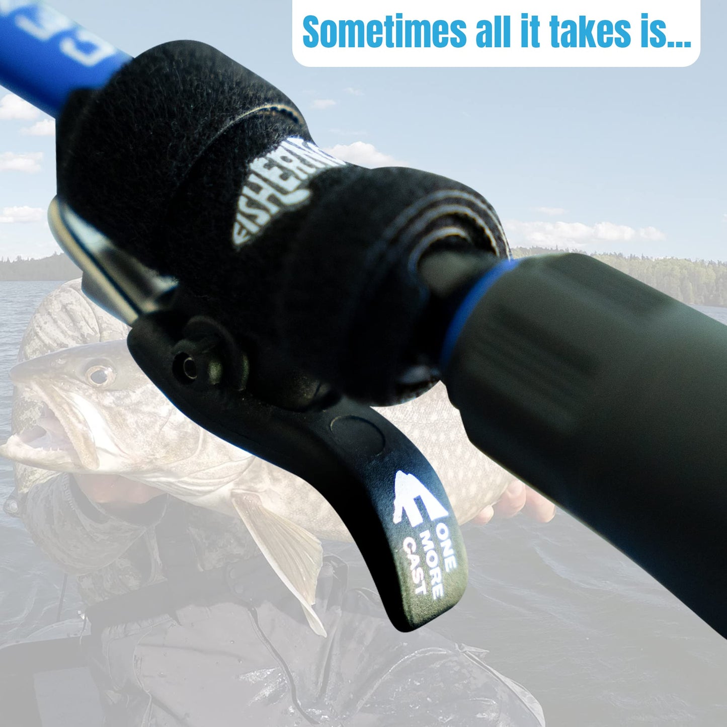 Fishernomics Cast Cannon Surf Fishing Trigger Aid – Breakaway Bait Cannon Launcher, Protect Fingers & Hands, Durable Material for Smooth Casting – Easy to Use & Cast Farther (Pack of 2)