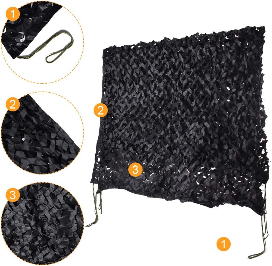 HYOUT Camo Netting Camouflage Net Bulk Roll for Hunting Blinds Ghillie Sunshade, Camping, Military Party Decoration