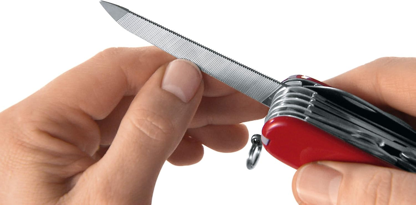 Victorinox Cadet Alox Swiss Army Knife, 9 Functions, Swiss Made Pocket Knife with Large Blade, Screwdriver, Can Opener and Wire Stripper - Silver