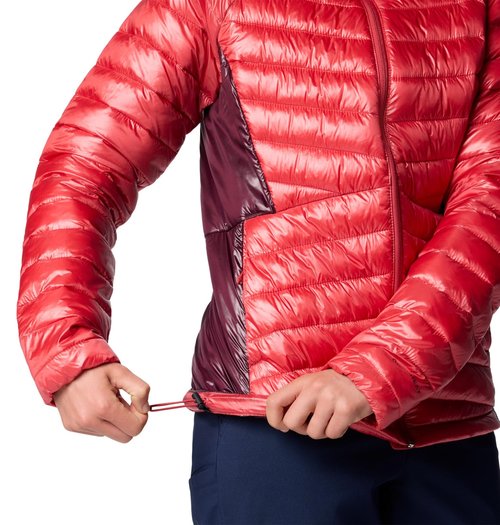Columbia Women's Labyrinth Loop II Hooded Jacket, Daredevil/Moonvista, X-Large