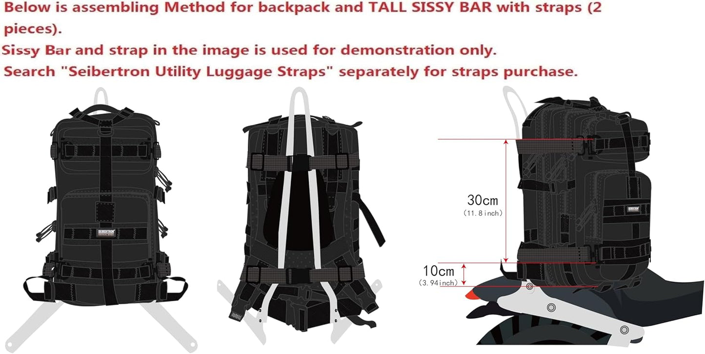 Waterproof Tactical Leg Bag for Hiking & Airsoft - Seibertron Black Utility Pouch