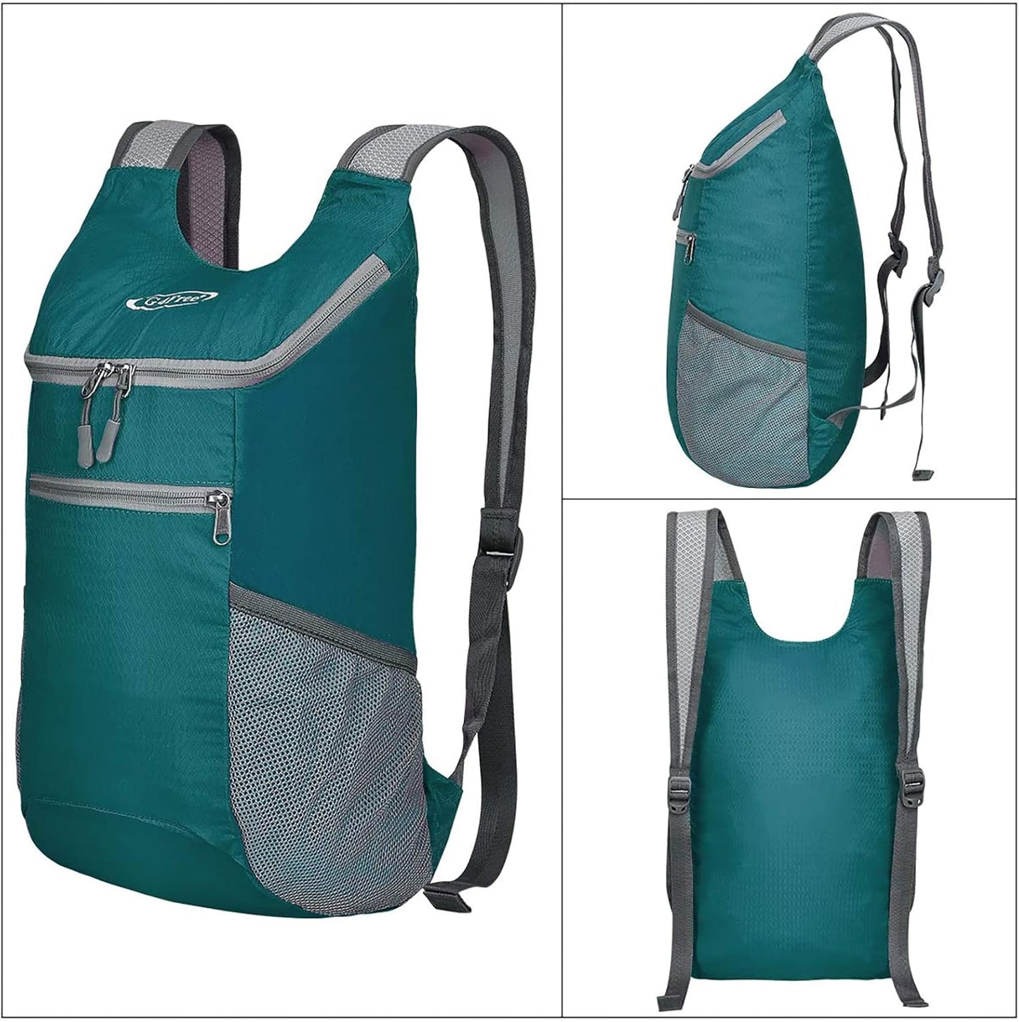 G4Free Lightweight Packable Hiking Backpack for Men Women Small Hiking Daypacks Foldable Shoulder Pack Casual Outdoor Bag 11L