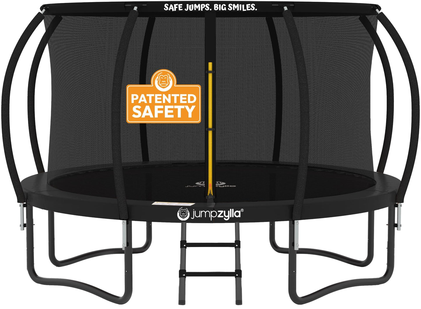 JUMPZYLLA Outdoor Trampoline with Net for Kids 10FT 12FT 14FT 15FT 16FT