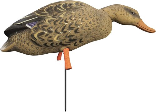 Higdon Outdoors Magnum Full-Body Mallard Duck Decoys with Bag | Realistic Movement for Waterfowl Hunting & Apex Stake System for Easy Setup | Variety Pack | Flocked Heads | 6pk