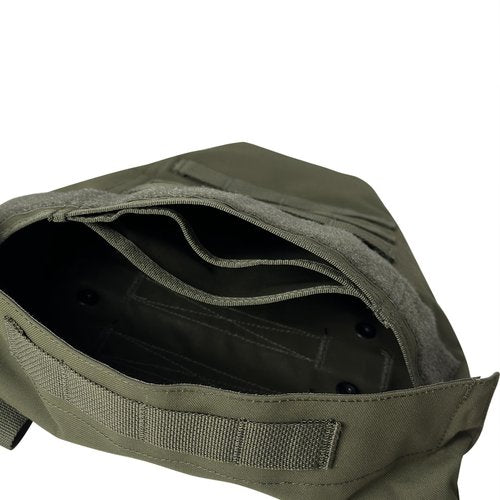 ULIONTAC Tactical Crotch Protective Panel - Lower Abdomen Platform Groin Protector 500D Nylon Molle Strap with Foam Inset Padding (RG)