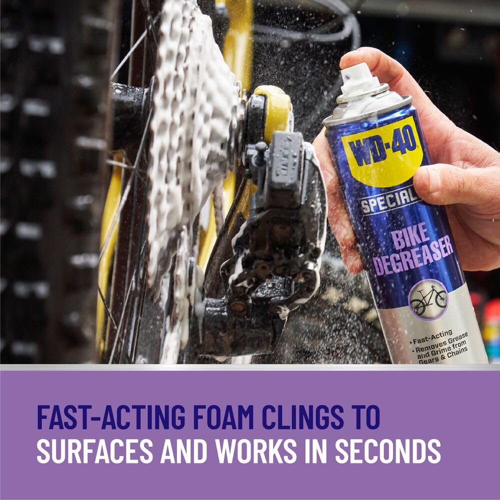 WD-40 Specialist Bike Degreaser - 10 OZ Heavy-Duty Cleaner for Bicycles