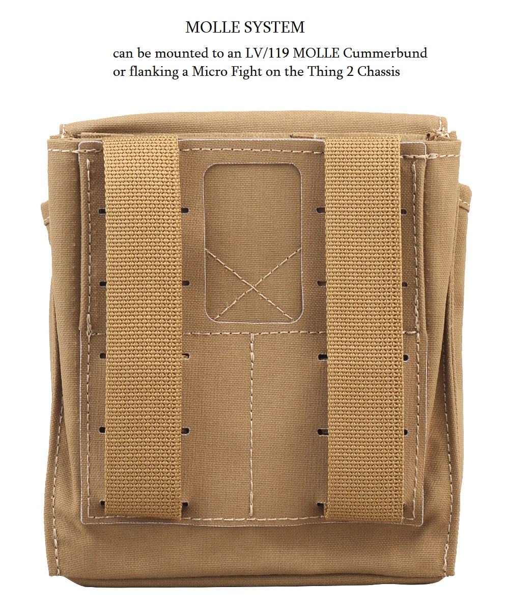 GYDEHUTJ Molle Multi-Use Pouches, Tactical 5.56 7.62 Magazine Pouch GP Storage Bag 2 in 1 for Duty Belt Vest
