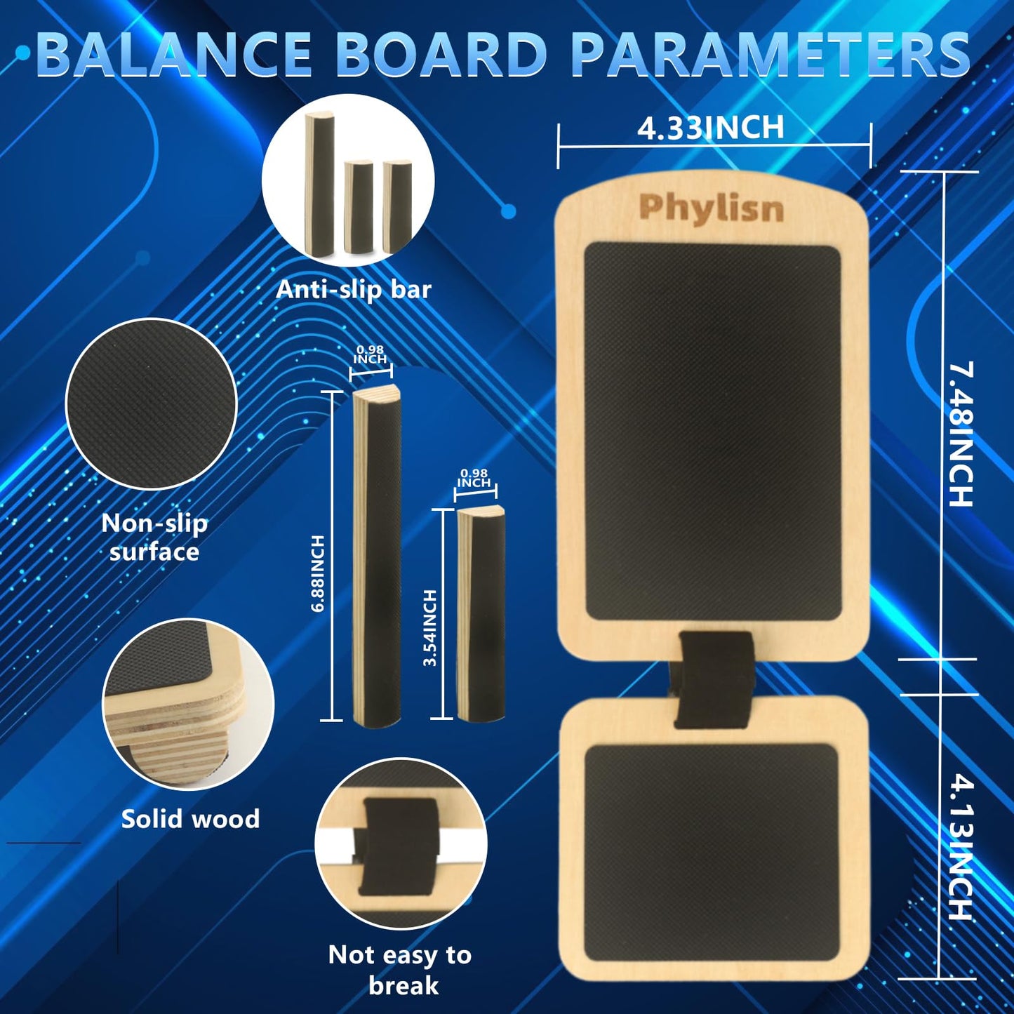 Ankle Foot Strengthener Exerciser Balance Board for Sprained Ankle,Foot Balance Stability Training,Plantar Fasciitis with Instruction & Video